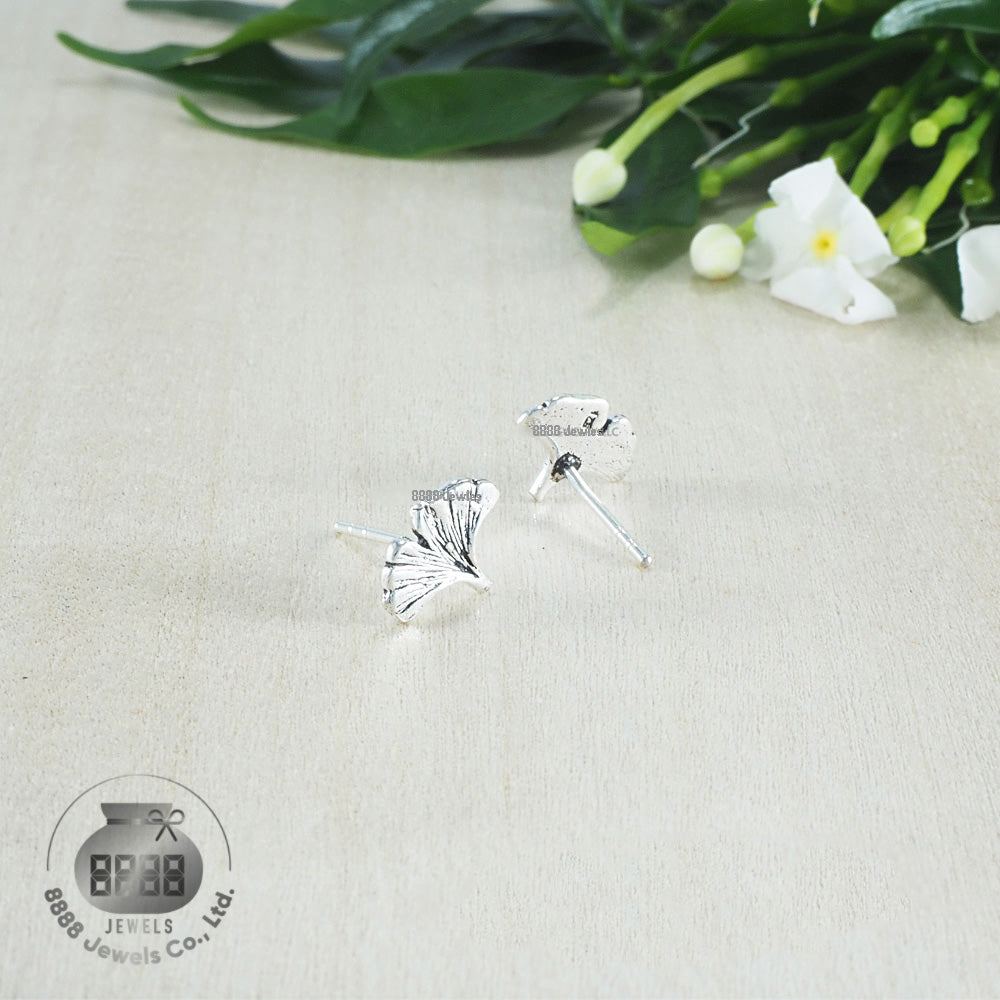 Leaf Sterling Silver Earrings 03022