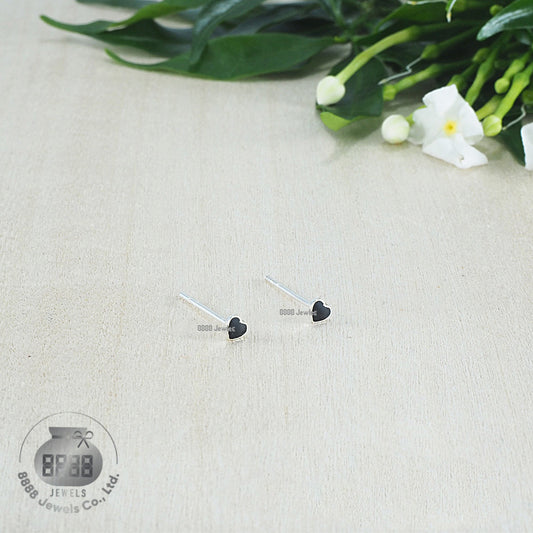 Heart Sterling Silver Earrings 03047
