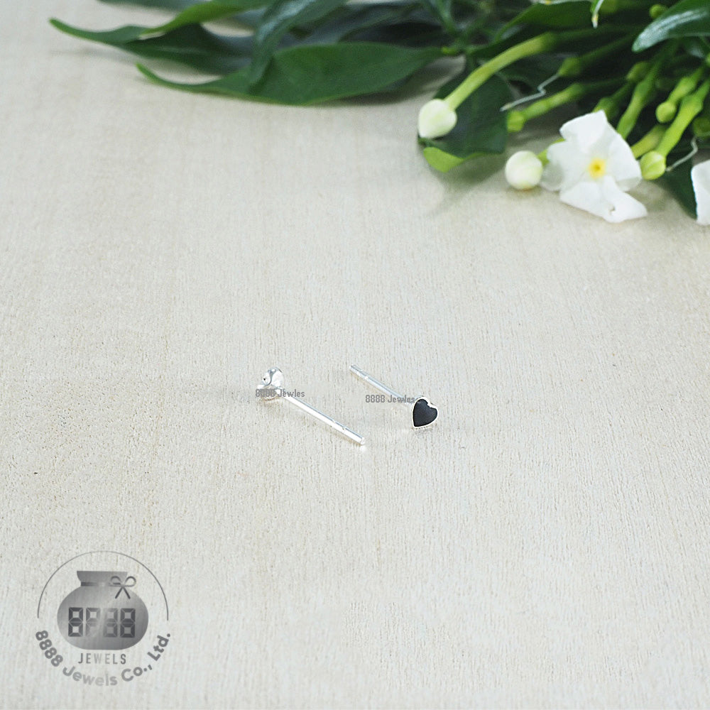 Heart Sterling Silver Earrings 03047