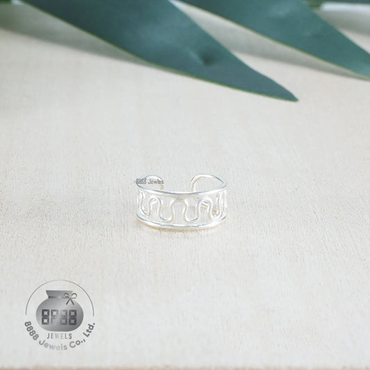 Wave Sterling Silver Ear Cuff 051001