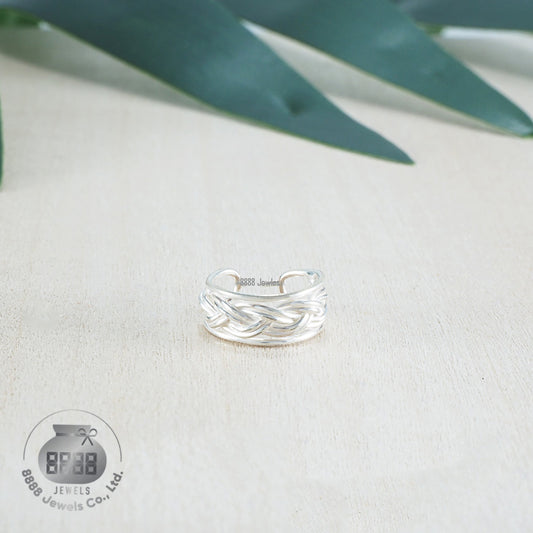 Woven Sterling Silver Ear Cuff 051003