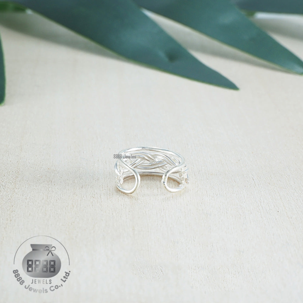 Woven Sterling Silver Ear Cuff 051003