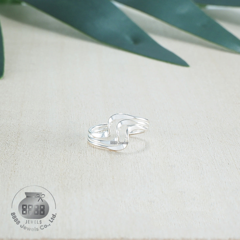 Wave Sterling Silver Ear Cuff 051005