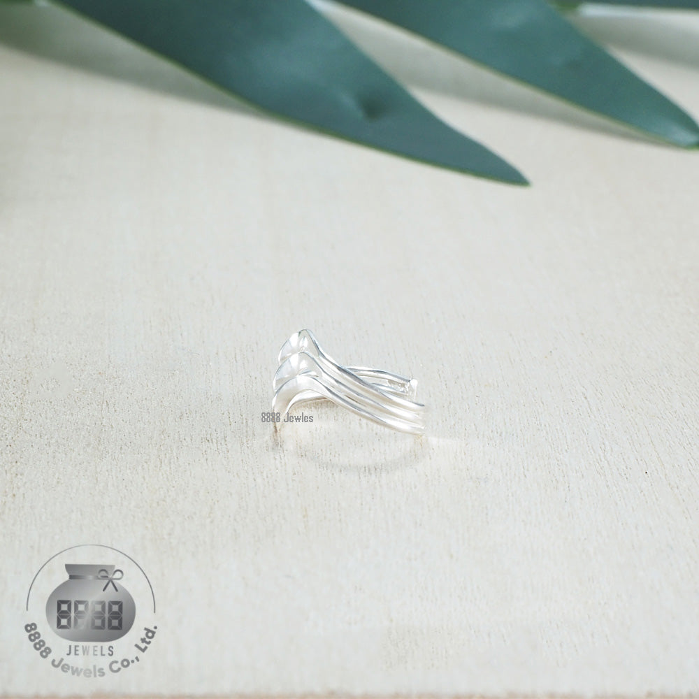 Wave Sterling Silver Ear Cuff 051005