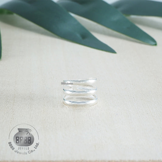 Three Ring Sterling Silver Ear Cuff 051009