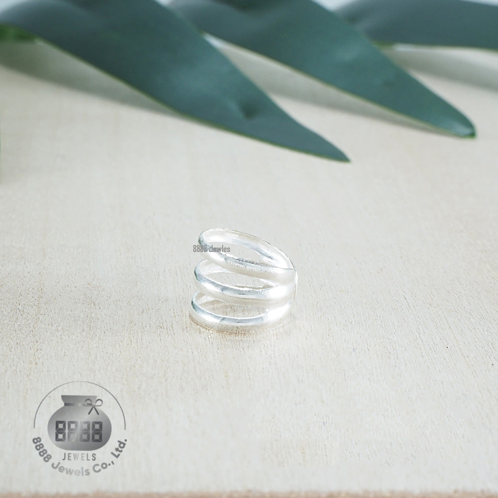 Three Ring Sterling Silver Ear Cuff 051009