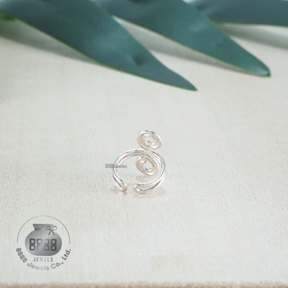 Spiral Sterling Silver Ear Cuff 051010