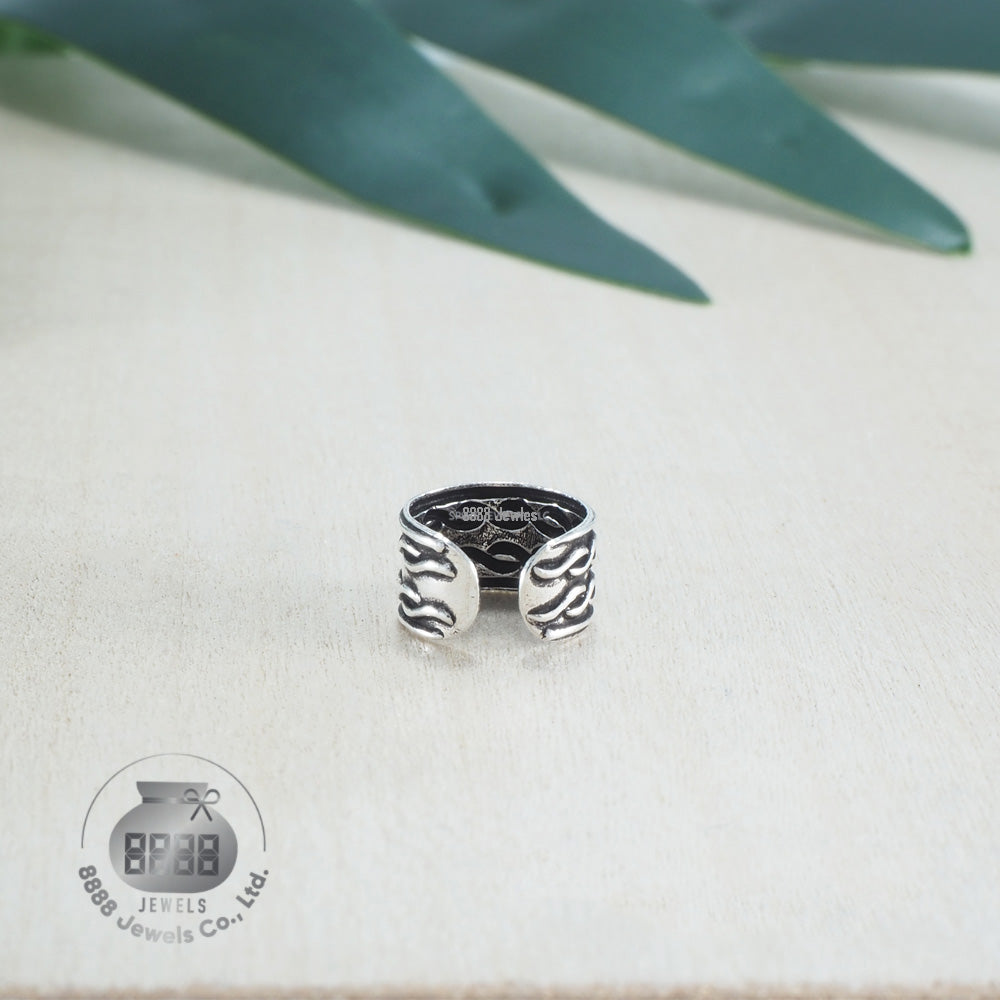 Twisted Sterling Silver Ear Cuff 052003