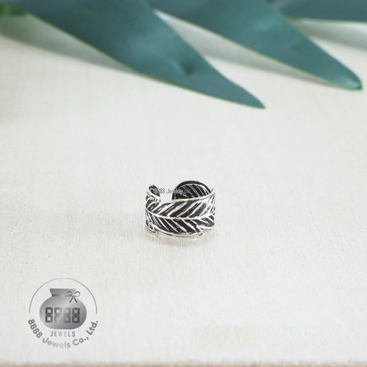 Leaf Sterling Silver Ear Cuff 052004