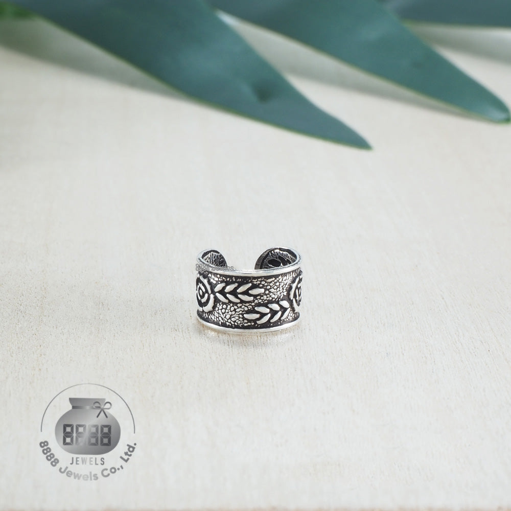 Rose Sterling Silver Ear Cuff 052007