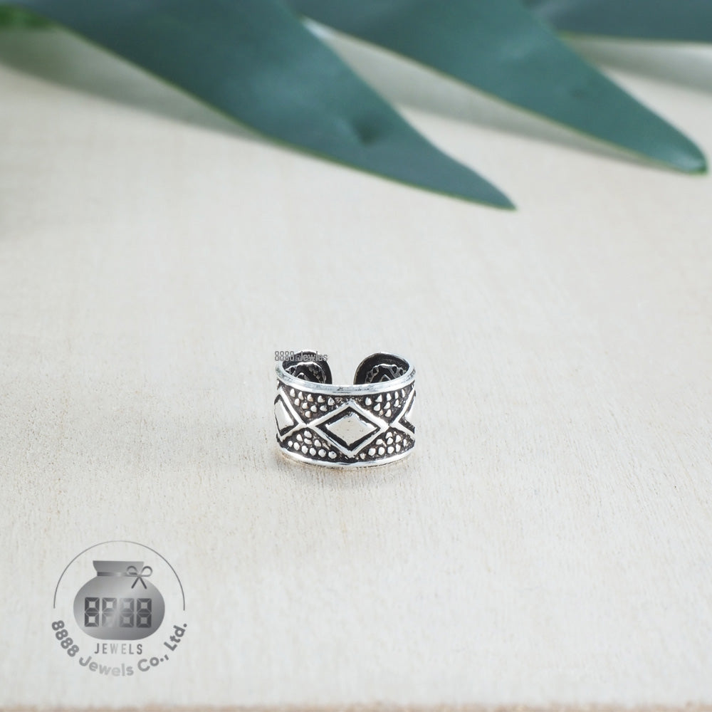 Square Sterling Silver Ear Cuff 052008