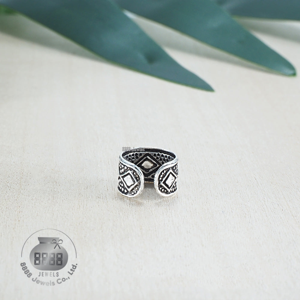 Square Sterling Silver Ear Cuff 052008