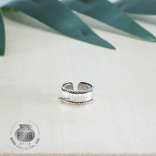 Twisted Sterling Silver Ear Cuff 052012