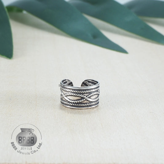 Twisted Sterling Silver Ear Cuff 052017