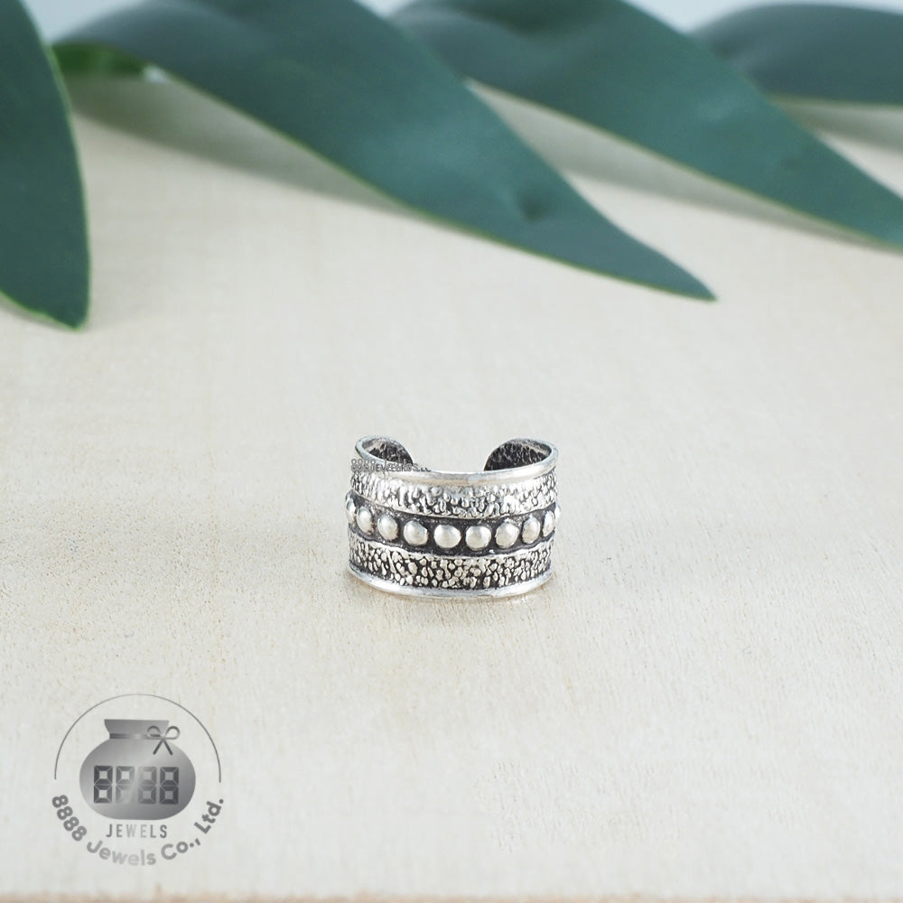 Dot Pattern Sterling Silver Ear Cuff 052018