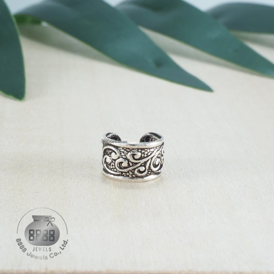 Wave Sterling Silver Ear Cuff 052021