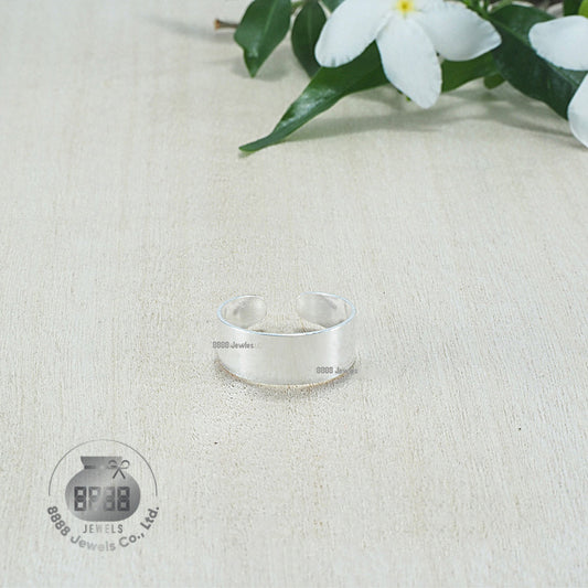 Plain Classic Sterling Silver Toe Ring 061002