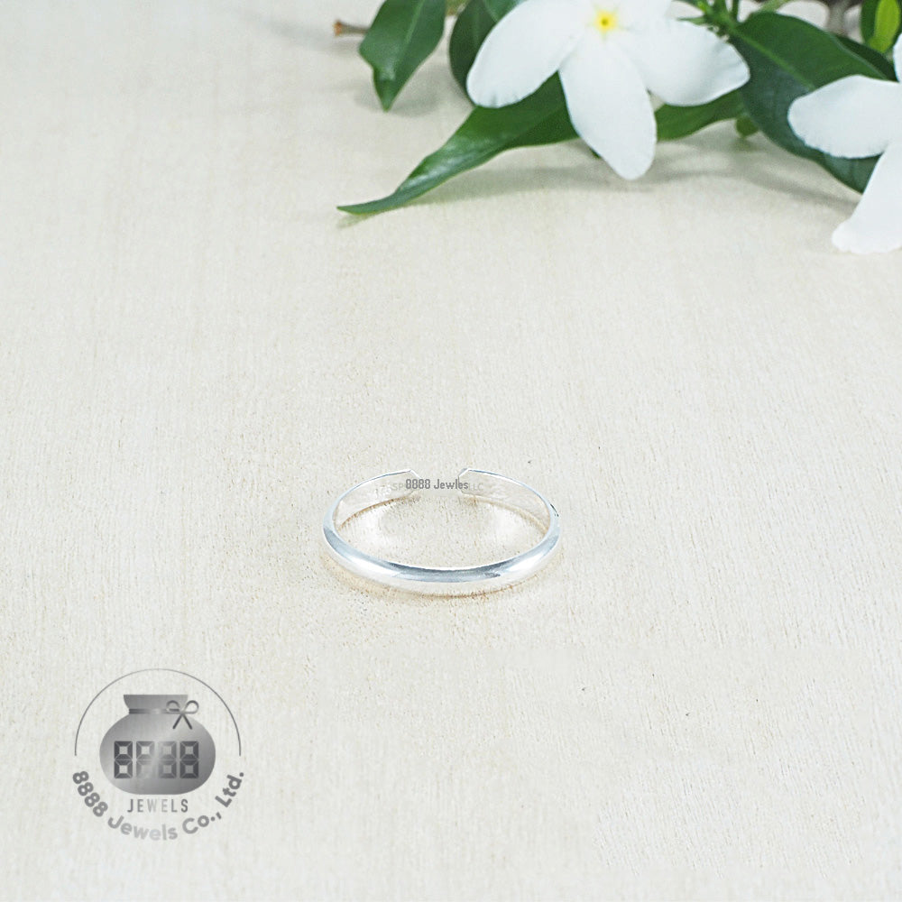 Plain Classic Sterling Silver Toe Ring 061004