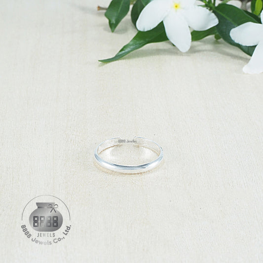 Plain Classic Sterling Silver Toe Ring 061004