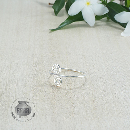 Spiral Sterling Silver Toe Ring 061005