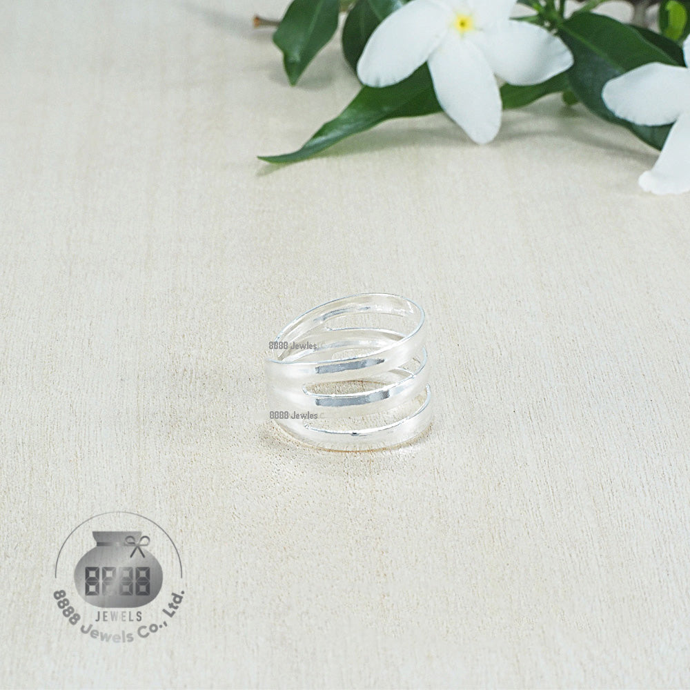 Three Ring Sterling Silver Toe Ring 061006