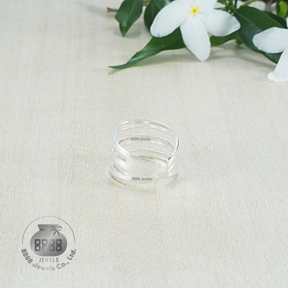 Three Ring Sterling Silver Toe Ring 061006