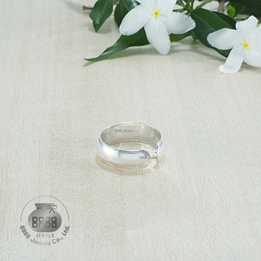Plain Classic Sterling Silver Toe Ring 061010