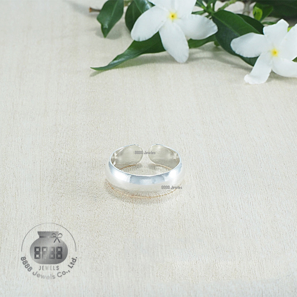 Plain Classic Sterling Silver Toe Ring 061010