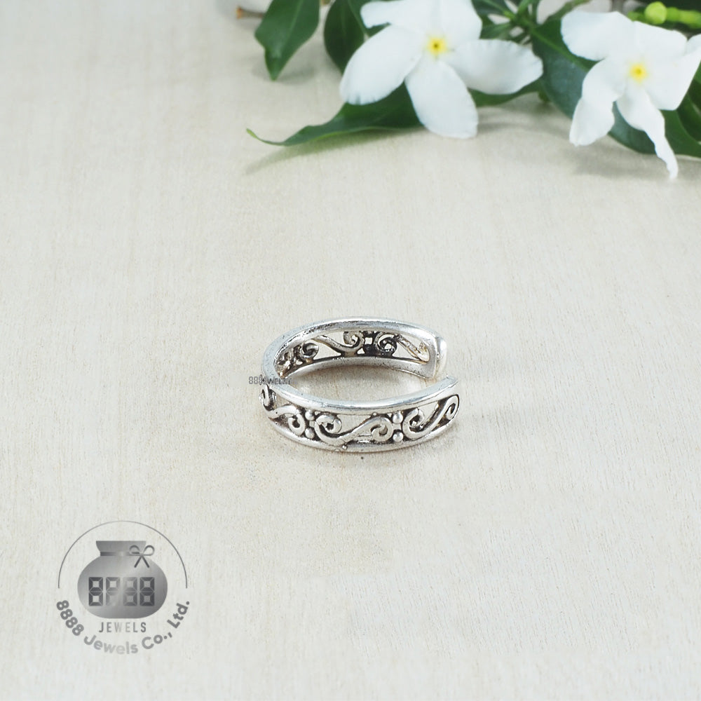 Wave Sterling Silver Toe Ring 062006