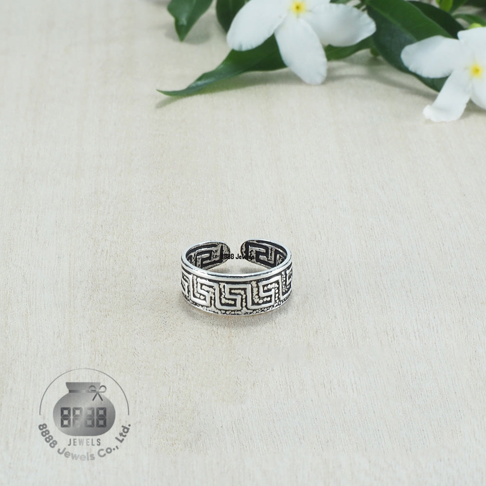 Great Wall Sterling Silver Toe Ring 062008
