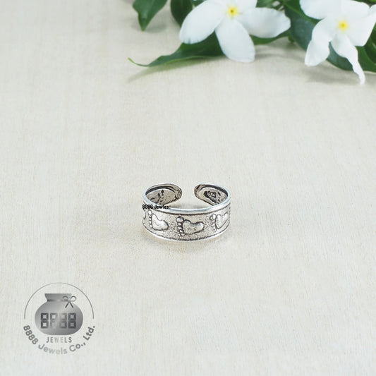 Foot Sterling Silver Toe Ring 062012