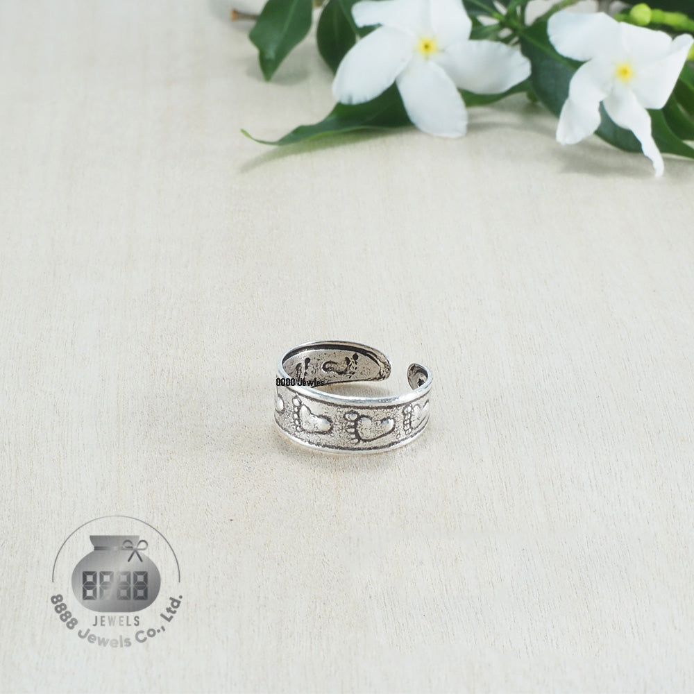 Foot Sterling Silver Toe Ring 062012