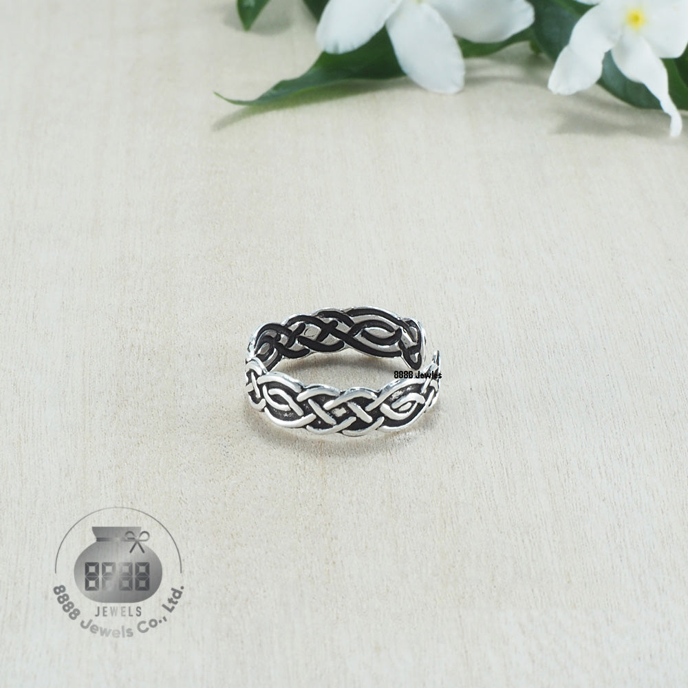 Twist Sterling Silver Toe Ring 062020