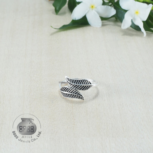 Leaf Sterling Silver Toe Ring 062030