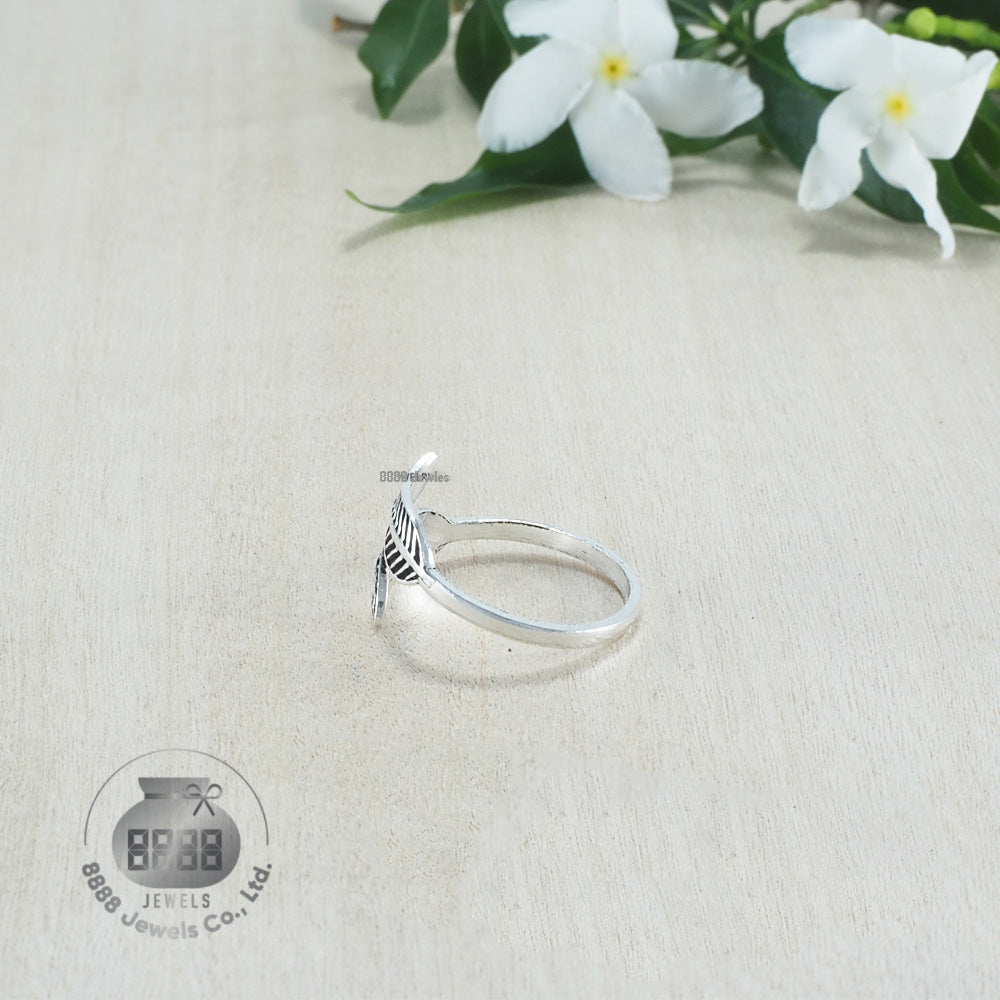 Leaf Sterling Silver Toe Ring 062030
