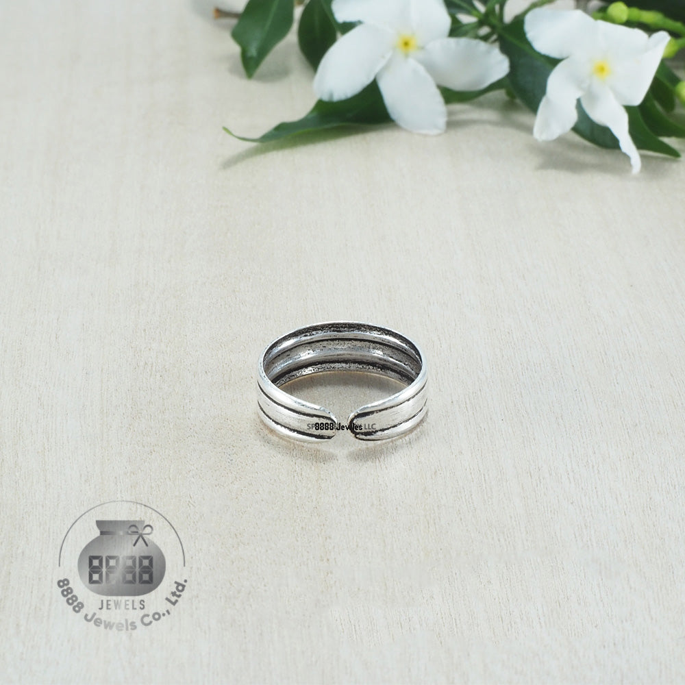Plain Sterling Silver Toe Ring 062030