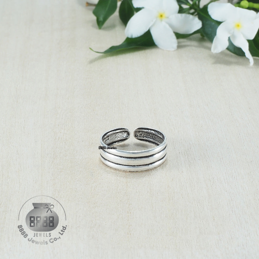 Plain Sterling Silver Toe Ring 062030