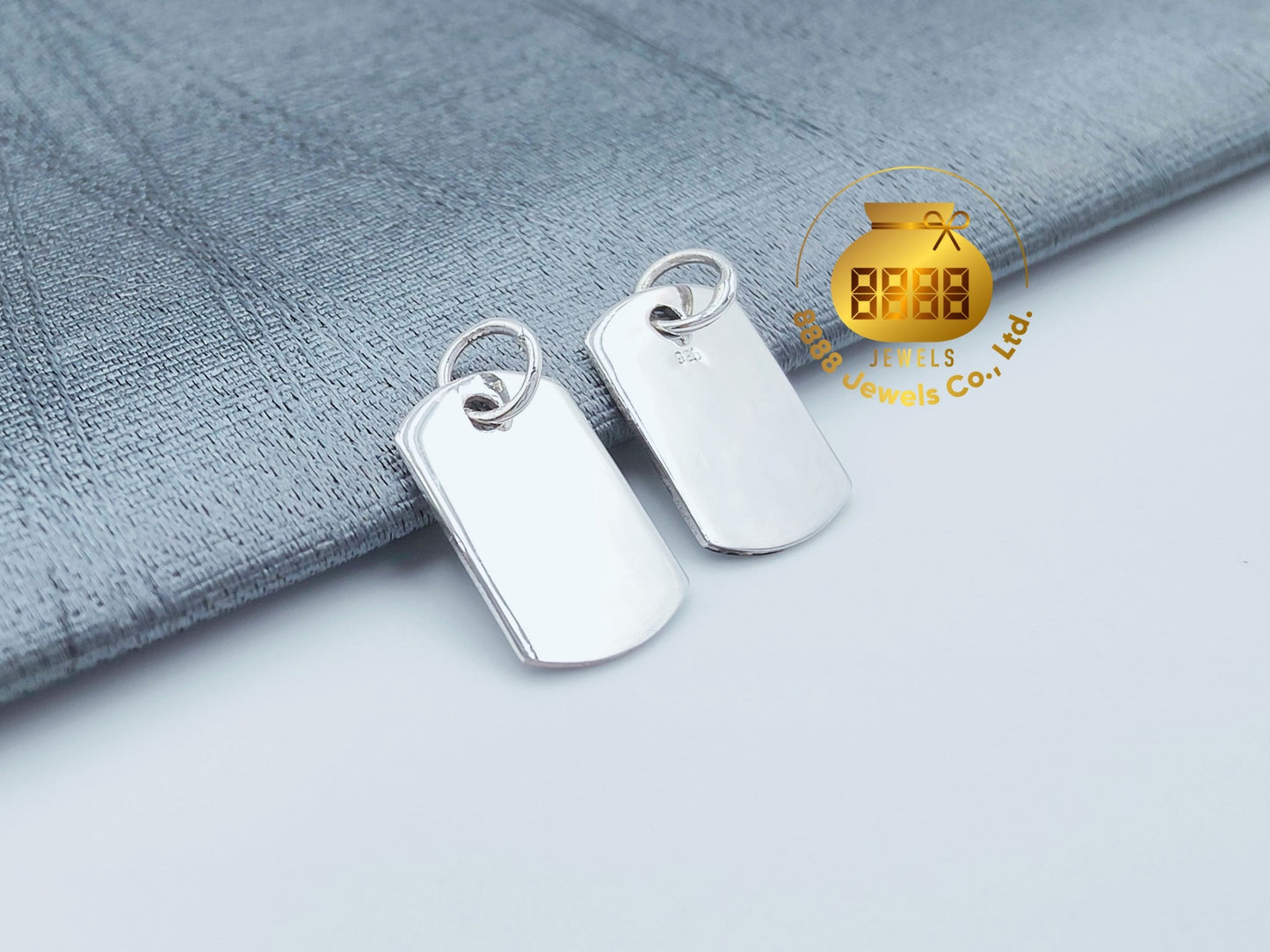 925 Sterling Silver Stamping Dog Tag
