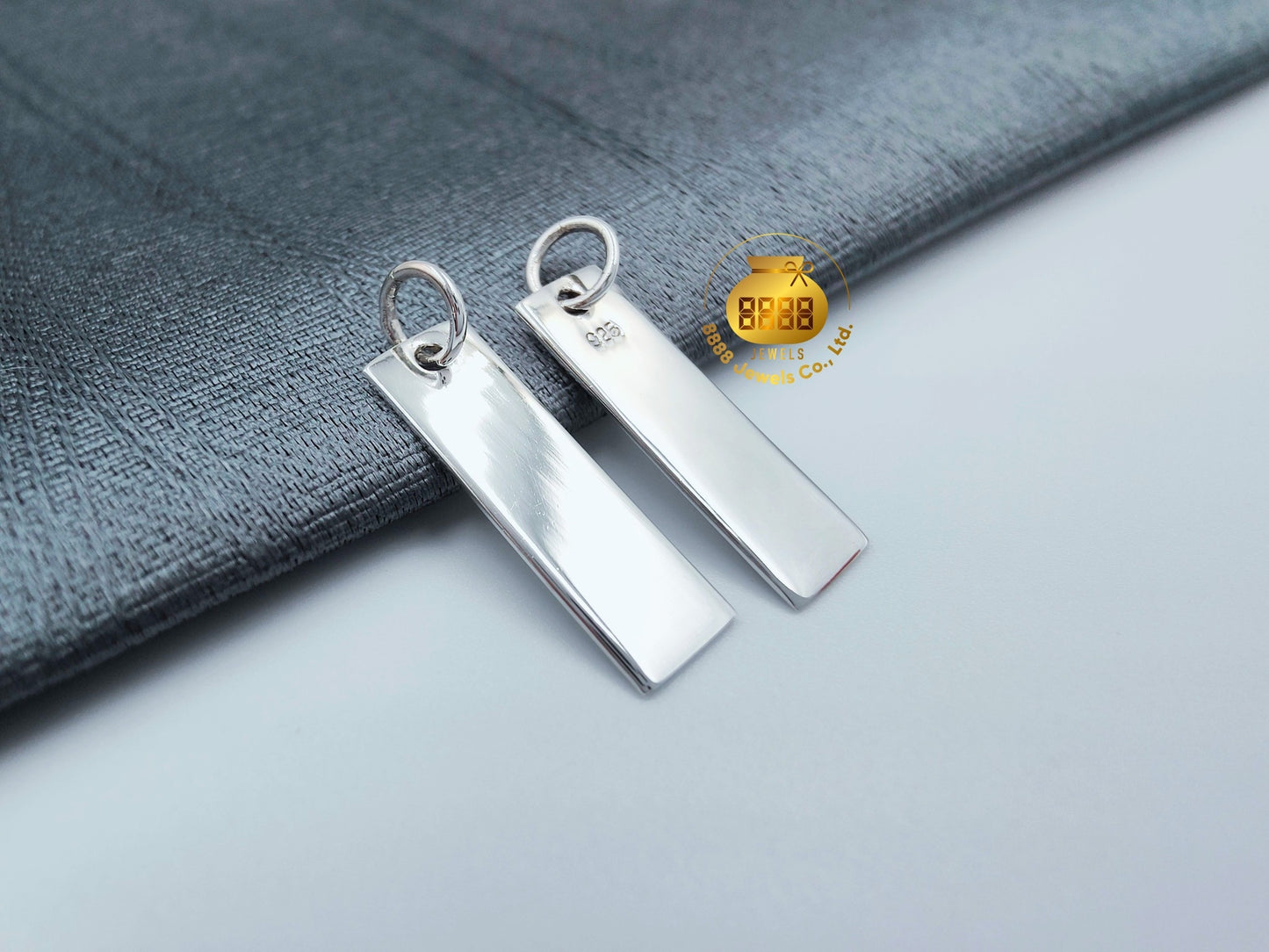925 Sterling Silver Stamping Dog Tag